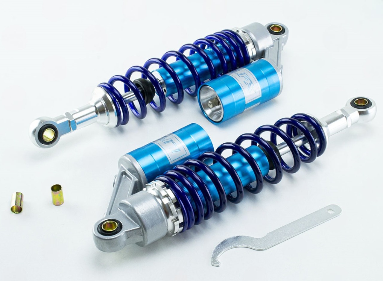 амортизатор задний DELTA/Минск газомаслянные 345мм с подкачкой (синие)