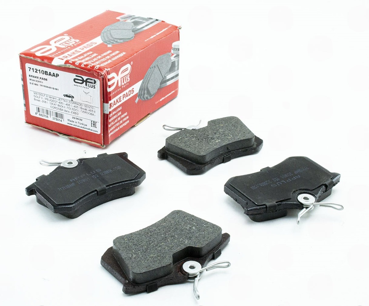 колод.торм. зад. Audi A6 (97-04), VW Jetta (84-91), Renault Scenic 03->  (APLUS)