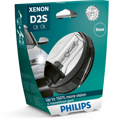 Лампа ксеноновая D2S 12V 35W PHILIPS X-treme Vision gen2+150% more vision