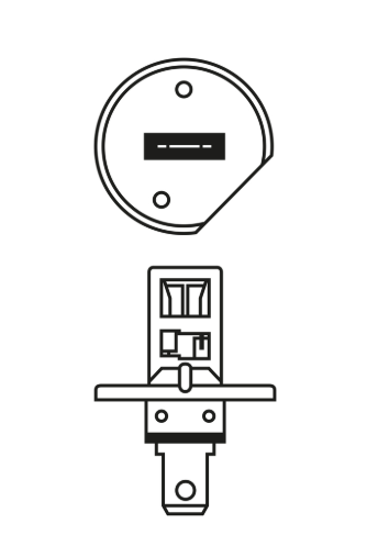 лампа  H1 12V 55 W BOSCH  ECO 1987302801 - зображення 2