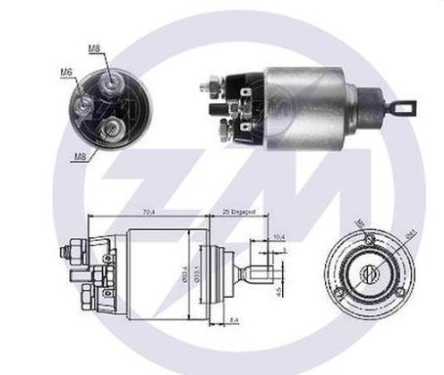 Втягивающее реле стартера