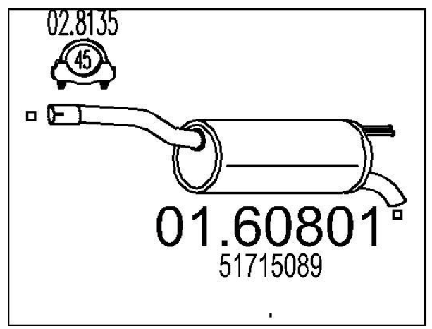 Задняя часть выхлопной системы