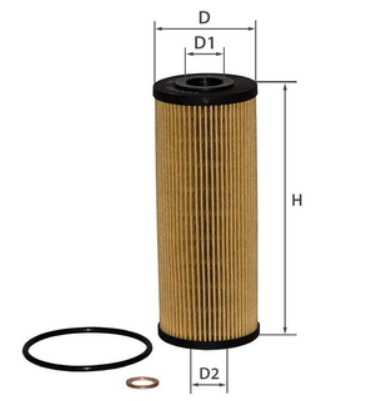 фильтр масл. MB E-Class W124-280E, W124-300-24V бенз. (89->)  (SMARTEX)