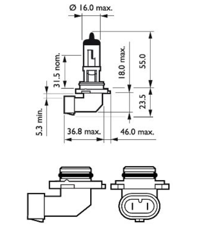 лампа НВ4 12V 51W PHILIPS Premium 9006PRC1 - зображення 3