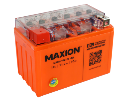 акб  12V11.2А (150х87х110) гелевый MAXION оранжевый YTZ 12S 266405 - зображення 2