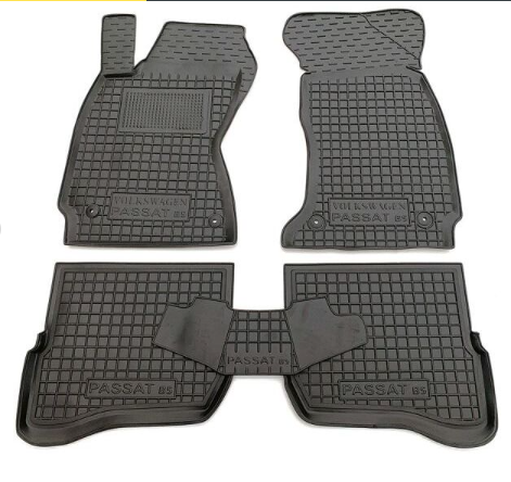 коврики салона VW Passat B5 1997-2005  борт 2,5см, с перемычкой