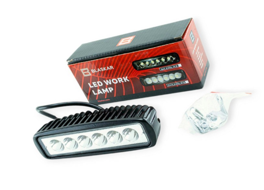 фара дополнительная LED  прямоуг. 155х44х47 (Д/В/Ш) 18W дальний EPISTAR 07T-18W/47/S - зображення 1