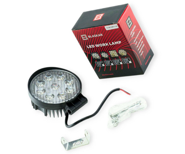 фара дополнительная LED  круглая 110х45 (Дм/Ш) 27W ближний