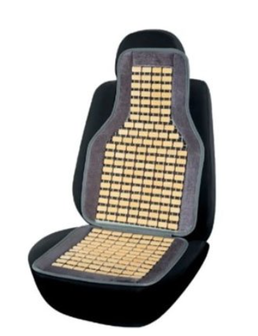 накидка на сиденье Elegant  плоская массажная косточка 45х108см серая