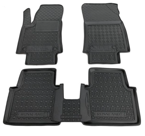 коврики салона Opel Grandland X 2019-> борт 2,5см, с перемычкой