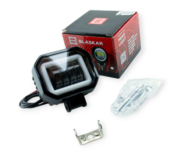 фара дополнительная LED  прямоуг.  90х90х50 (Д/В/Ш) 60W 5000K CREE дальний+ДХО