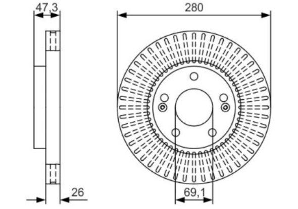 Диск гальмівний передній