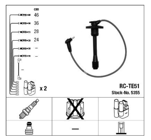Комплект кабелiв запалювання