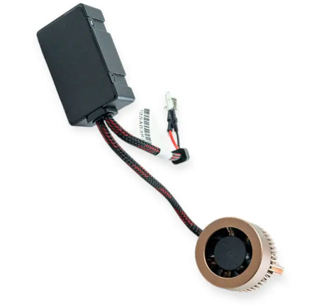 лампа LED H3 12V-24V 110W EUROTUN Z7 18000L 6500K CAN BUS радиатор с вентилят. ET-Z7-H3 - зображення 2