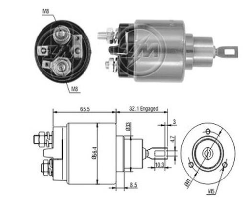 Втягивающее реле стартера