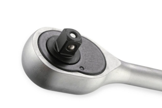 трещетка с квадратом   3/8" 24 зуба 200 мм CrV Intertool HT-2105 - зображення 5