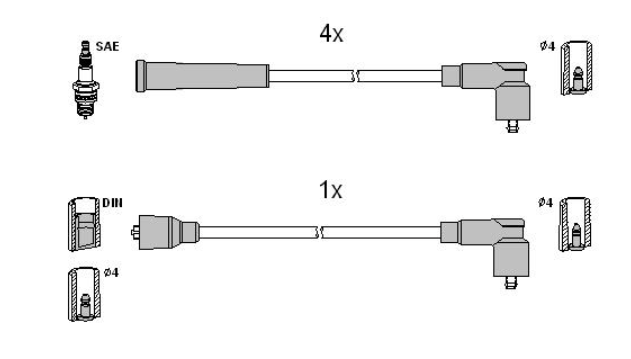 Комплект кабелiв запалювання