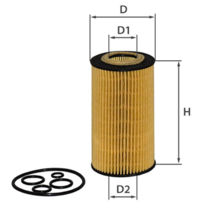 фильтр масл. MB Sprinter I, II CDI (00-09), Vito I, II CDI (00-09)  (SMARTEX)