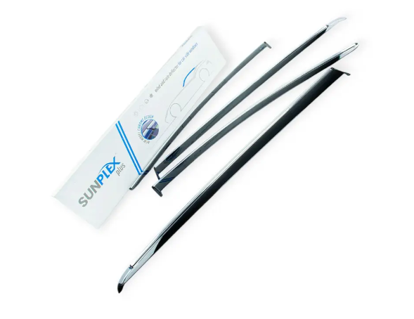 ветровик Ford Focus IV сед/хетч 2018-> (скотч) Sunplex c хром молдингом