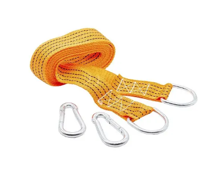 трос буксир. лента   3,5т х 4,0м х 50мм карабин/желтый/кулек Elegant