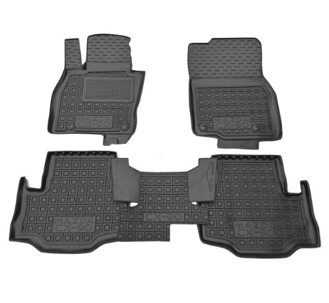 коврики салона Mazda CX-90 2023-> (5 мест) MOD борт 2,5см, с перемычкой
