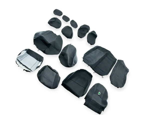 чехлы салона Skoda Octavia  A5 2004-2013 седан раздельная "ткань" черные