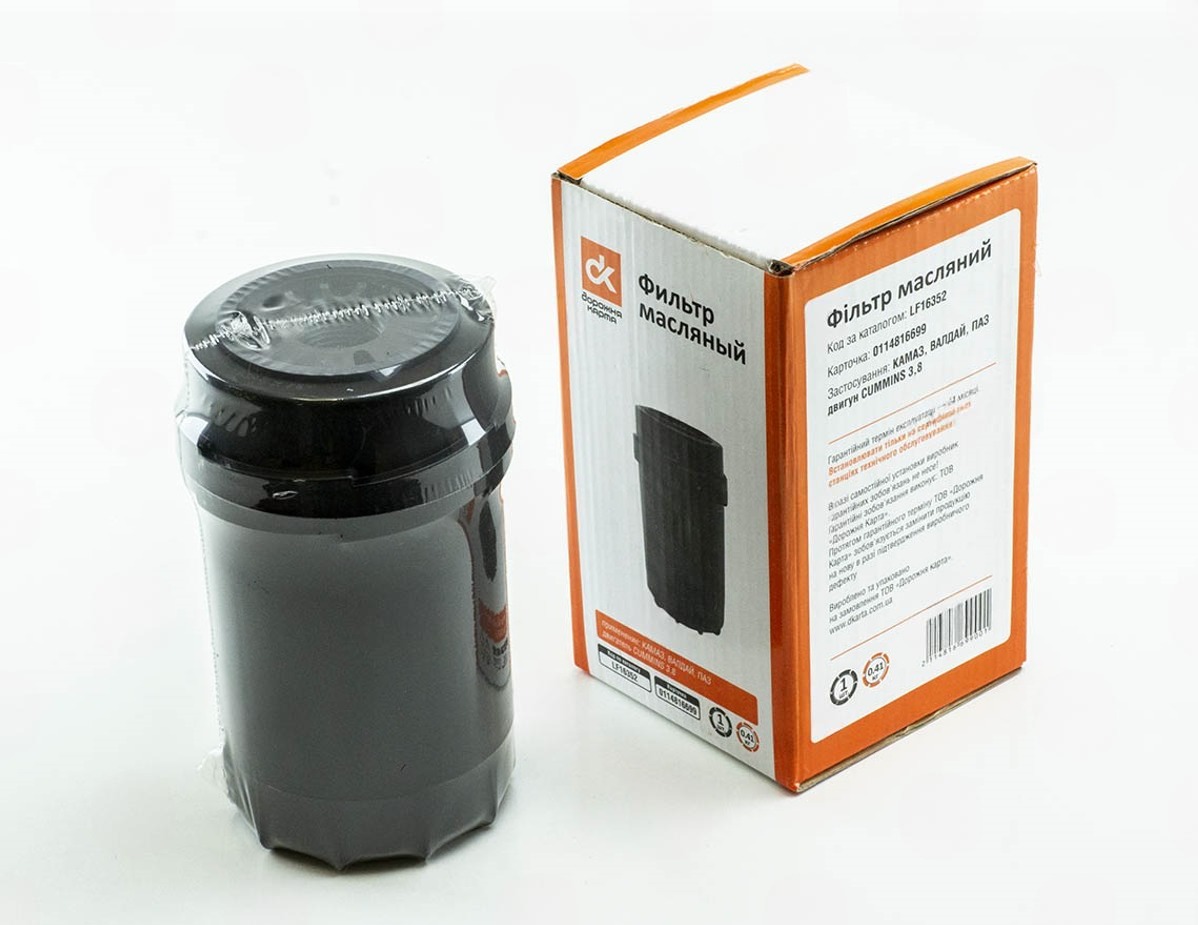 фильтр масл.ГАЗ-33106 Валдай, 3309 дв.Commins 3.8 (Fleetguard) ДК пластик