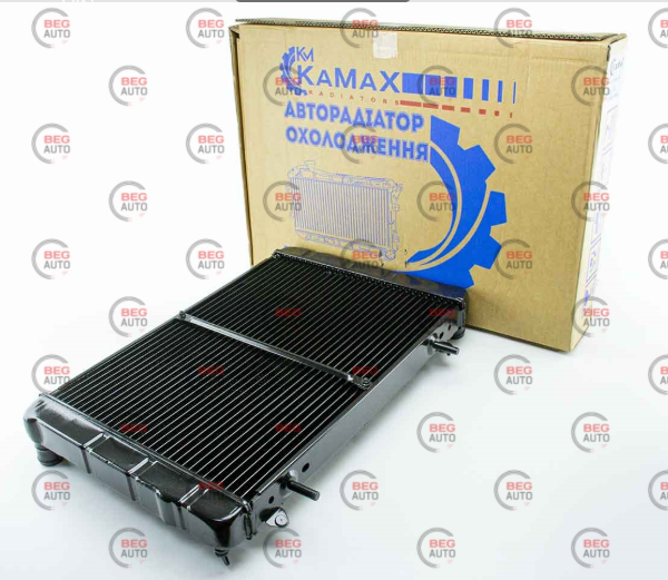 радиатор двиг. Газель 3хрядн. н\о медн.  (KAMAX) 30242-1301010-01 - зображення 2