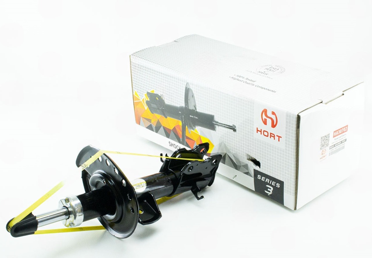 амортизатор пер. Nissan Leaf правая R,  газ.  (HORT)