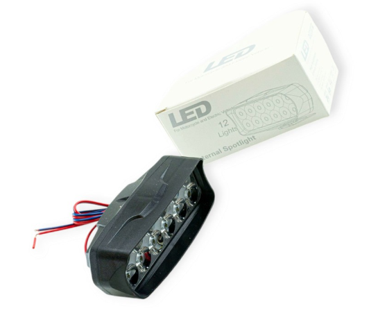 фара дополнительная LED  прямоуг. 120х45х55 (Д/В/Ш) 11W белый+желтый L22