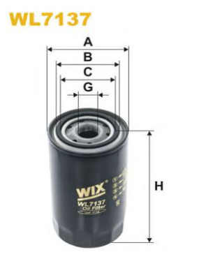 фильтр масл. Nissan Patrol I-II 3.2-3.3D (WIX)