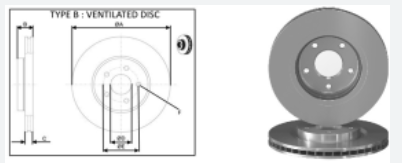 диск тормозной пер. Nissan Leaf 10->, X-Trail T32  (APLUS)