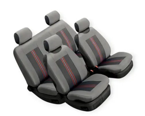 чехлы салона универс. "ткань" BELTEX Comfort  серые  с вставками ориг. ткани, без подг.