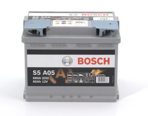 Аккумулятор BOSCH  60Ач 680А AGM (L2) (0) Евро прав + (2 года гар)
