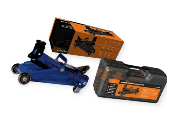 домкрат гидравл. подкатной 2 Т  130-330мм 7,5кг  (коробка) Lavita