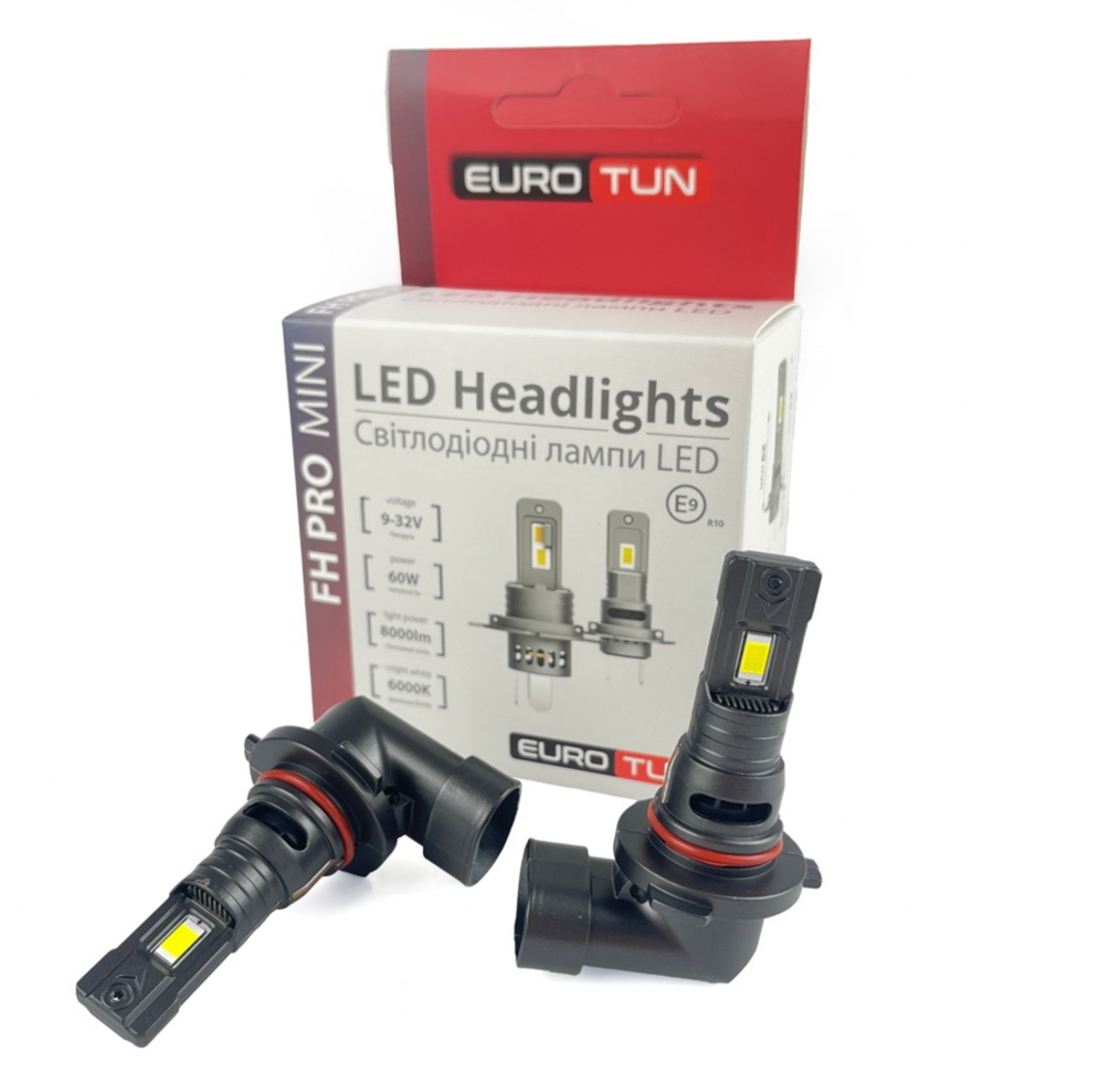 лампа LED HB4 12V-24V  60W EUROTUN FH PRO 8000L 6000K радиатор