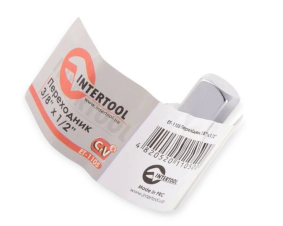 переходник 3/8" (мама) - 1/2" (папа) CrV  Тайвань ET-1105 - зображення 2