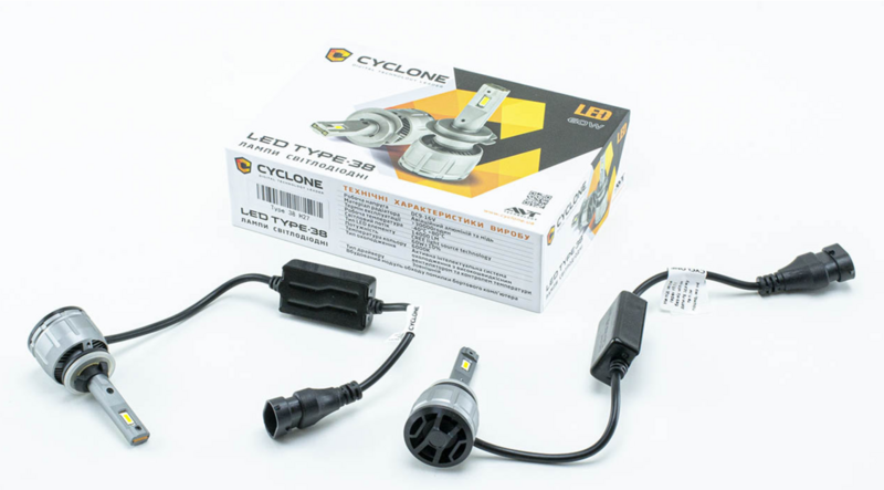 лампа LED H27 12V Type 38 60W 6000K 14000L радиатор+вентилятор+обманка