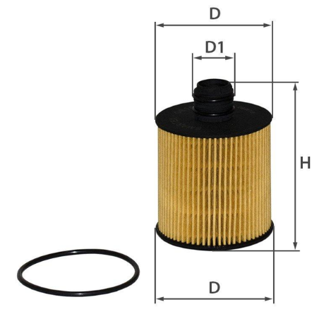 фильтр масл. Fiat Doblo 1.6-2.0D 10->  (SMARTEX)