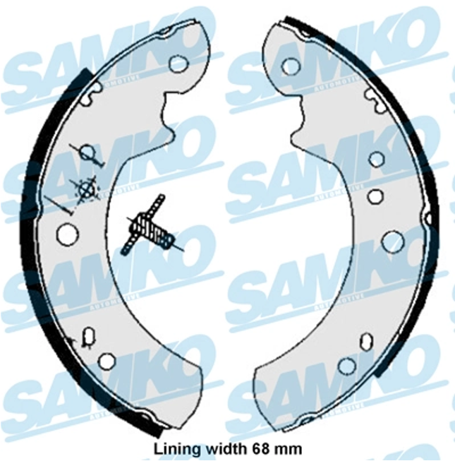 Колодки гальмівні барабанні