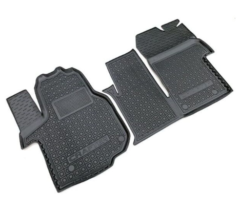 коврики салона VW Crafter 2017-> 1+2 борт 2,5см, с перемычкой