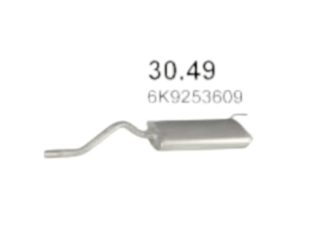 глушитель WV Caddy II  (Polmo)