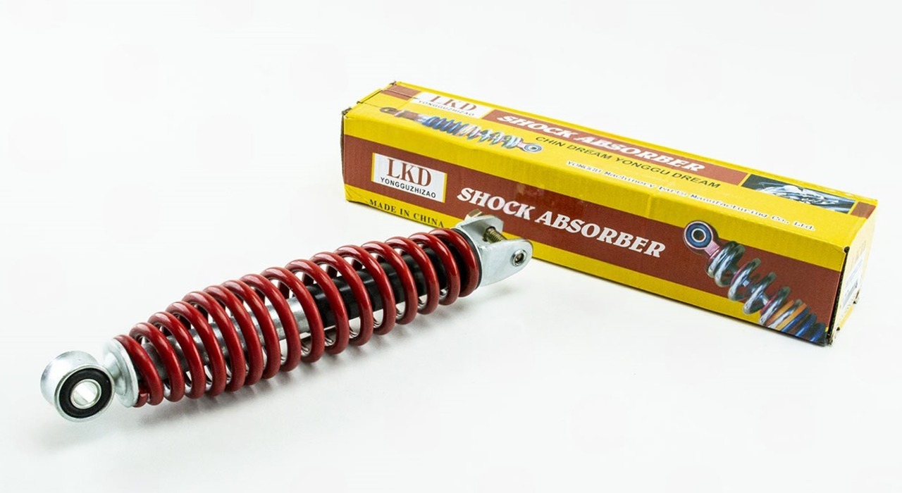 амортизатор задний YAMAHA JOG-50  235мм красный