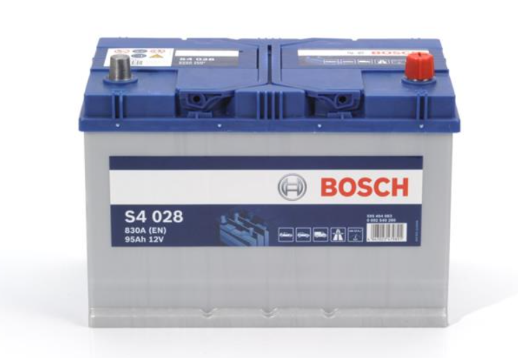 Аккумулятор BOSCH  95Ач 830А S4 ASIA (D31) (0) правый + (2 года гар)
