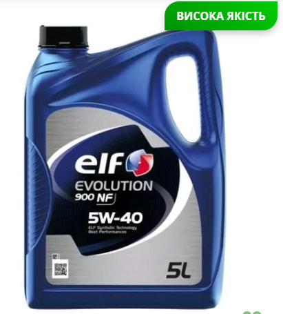 Моторна олива Elf Evolution 900 NF 5W40 / 5л. / (ACEA A3/B4, API SN/CF, VW 502.00/505.00)