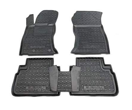 коврики салона Subaru Forester IV 2013-2018 борт 2,5см, с перемычкой