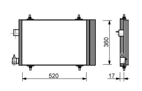 Радиатор кондиционера 2.0HDi [OE. 6453.EC]