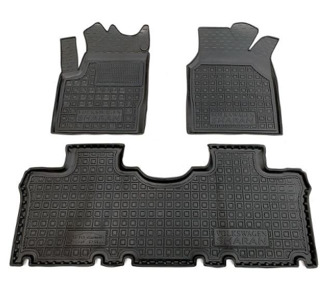 коврики салона VW Sharan, Ford Galaxy 1995-2006, Seat Alhambra 1995-2010 (5мест) борт 2,5см, с перем