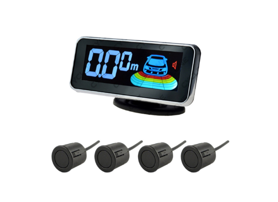 парктроник 4 датчика 18,5 мм Cyclone SX-4D LED дисплей-шкала/звук. сигнал/черный