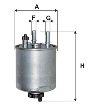 фильтр топливный Renault Kangoo 1.5dCi 08->  (WIX)